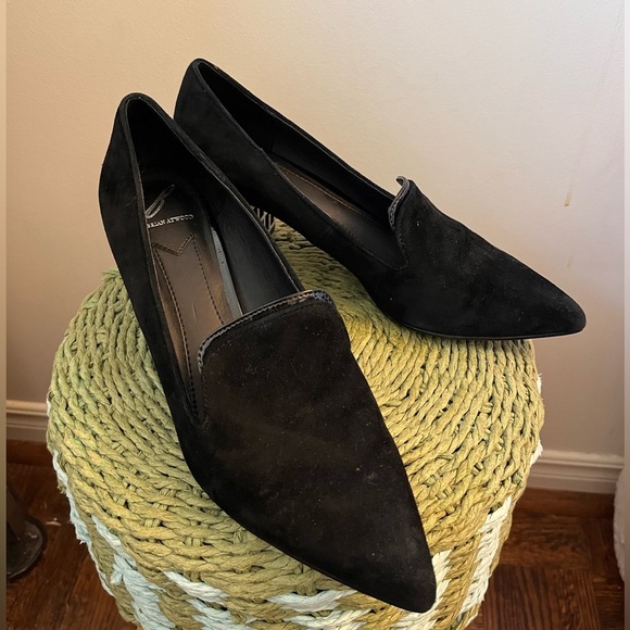 Brian Atwood Velvet Black Block heeled Shoes - Size 8 - Picture 11 of 11